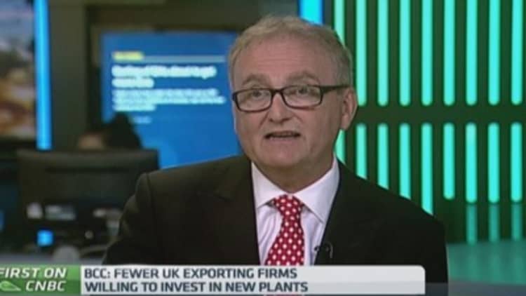 UK economy 'failing' on exports: BCC chief
