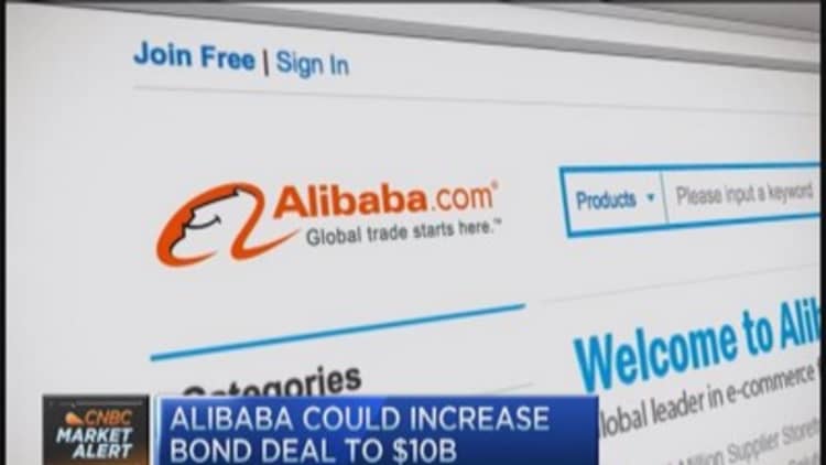 DJ: Alibaba could increase bond deal to $10 billion