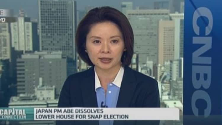 Japan's lower house dissolved for snap polls