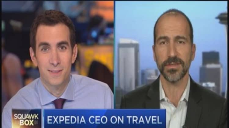 We welcome Amazon to the party (so to speak):  Expedia CEO