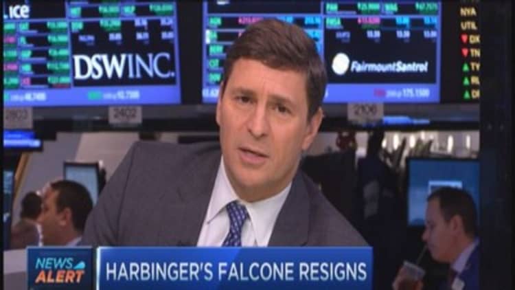 Harbinger's Falcone resigns