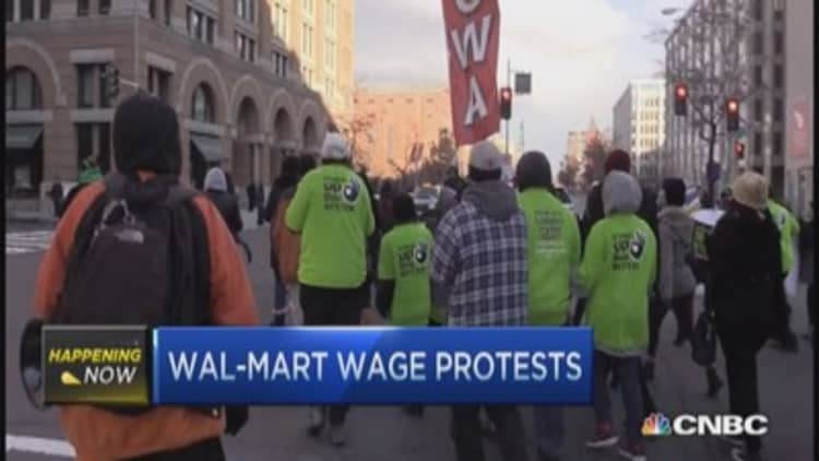 Wal-Mart wage protest