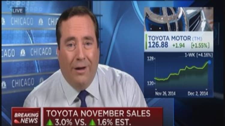 Toyota November US sales up 3.0%
