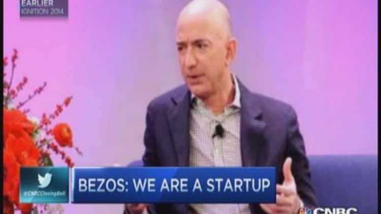 Bezos claims Amazon still a 'start-up'