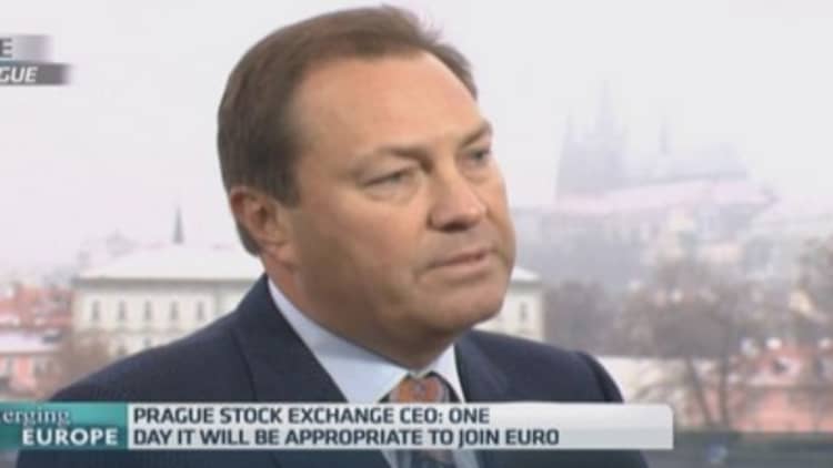 No urgency to join euro: Prague Stock Exchange boss
