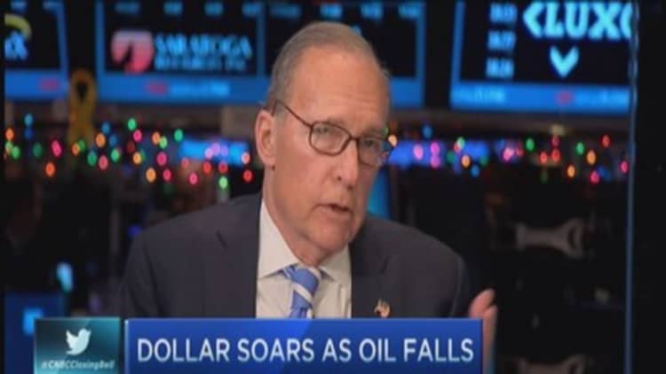 King dollar & lower oil 'really good': Kudlow 