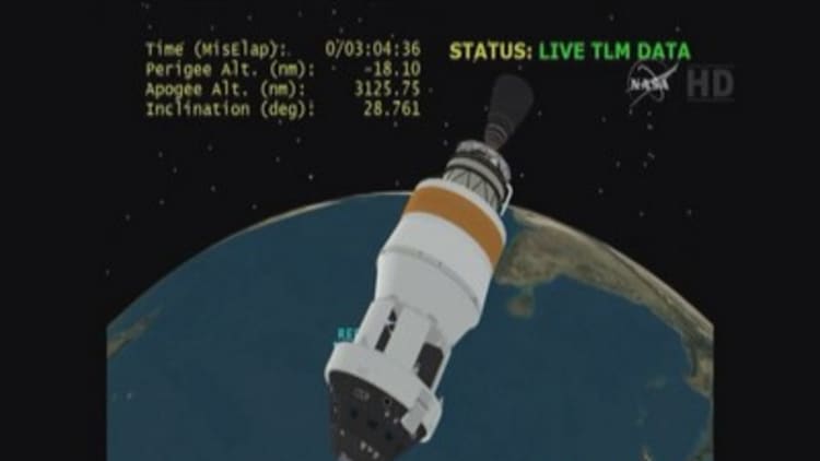 Orion reaches highest point of mission