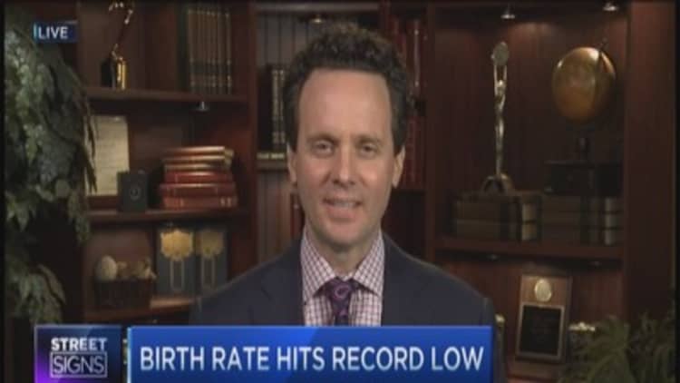 Birth rate hits record low