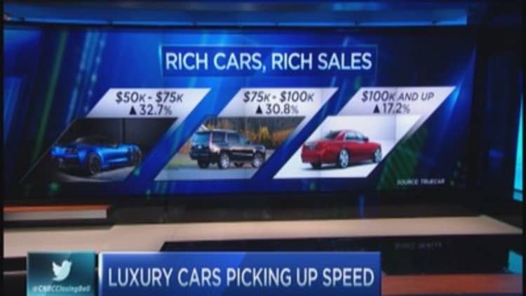 Luxury car sales pick up speed