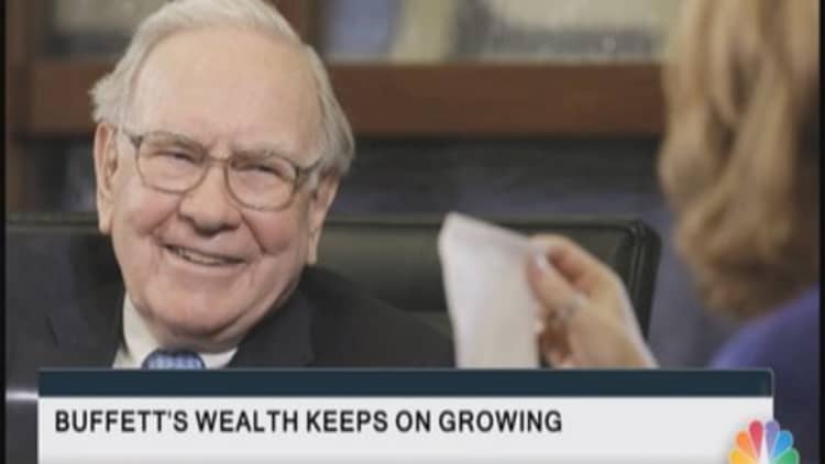 Buffett's wealth keeps on growing