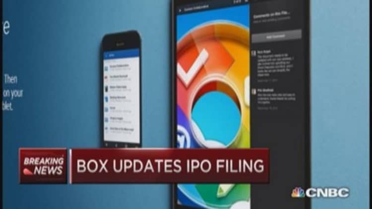 Box updates IPO filing