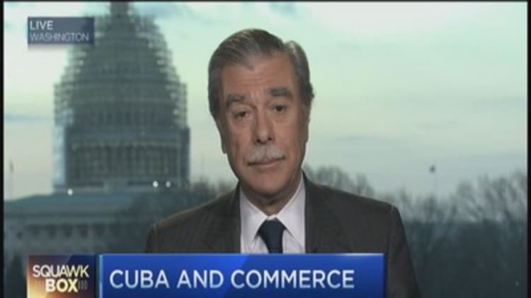 Don't 'plunk down' money in Cuba yet: Gutierrez