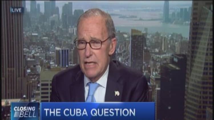 Say what? Kudlow supports Obama on Cuba