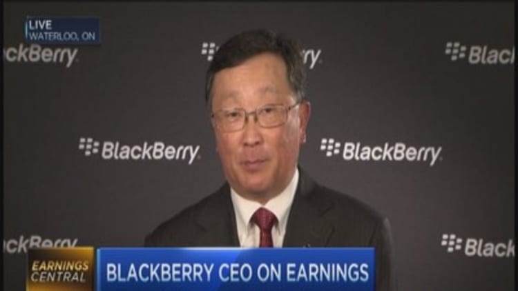 BlackBerry CEO: BES 12 providing good biz