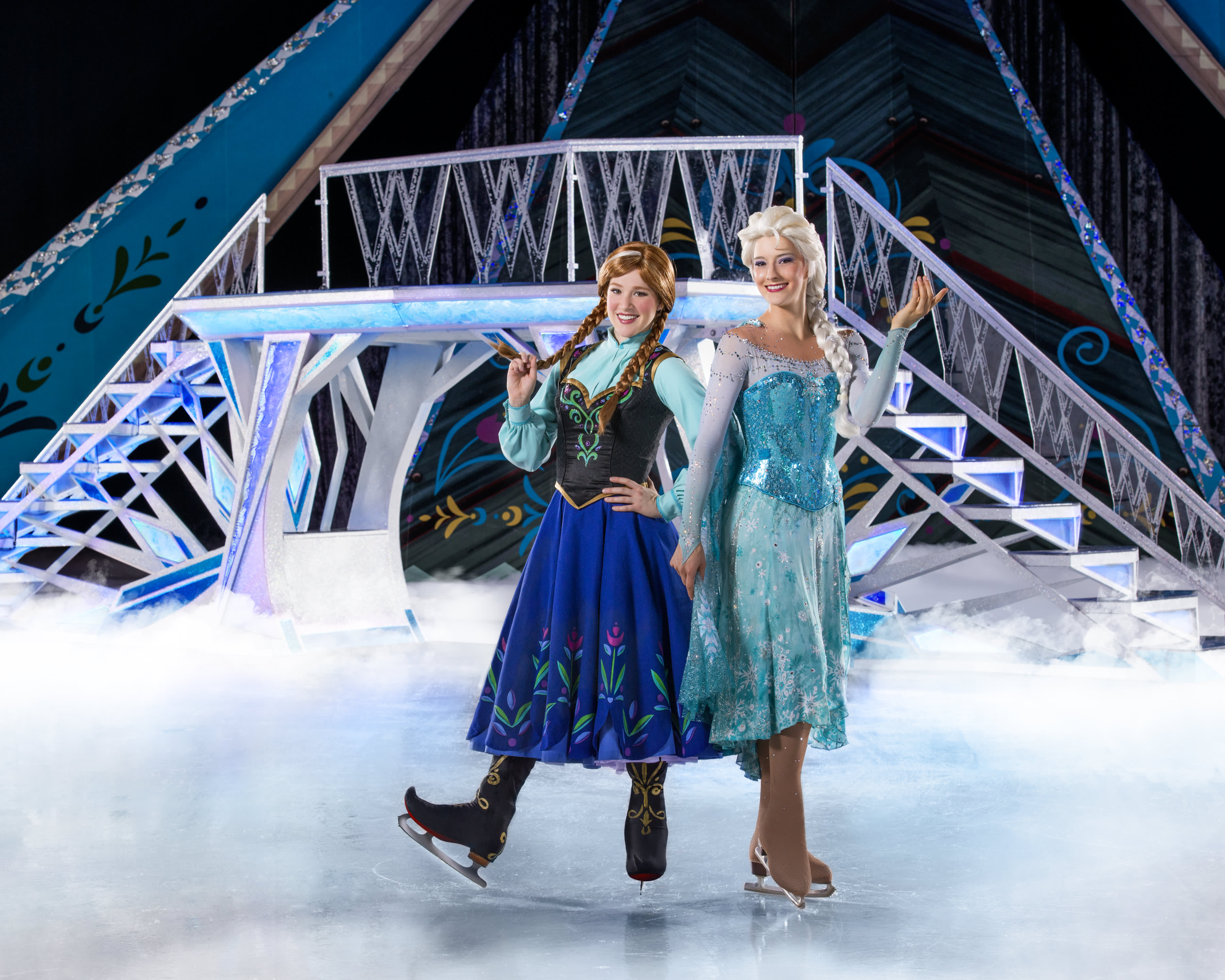 Elsa and Anna, on ice Disney's 'Frozen' a hit on stage, too
