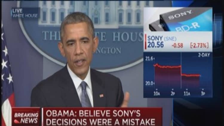 President Obama: We will respond to N. Korean hack