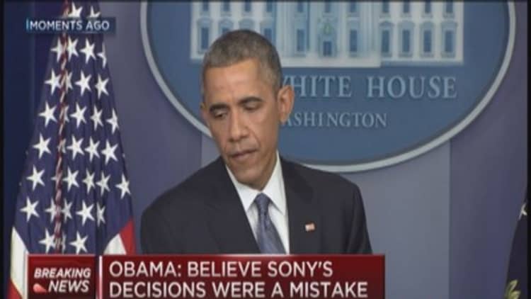Sony made mistake, US will respond to hackers: Obama