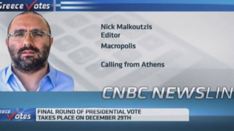 Greek PM Samaras' challenges in presidential election