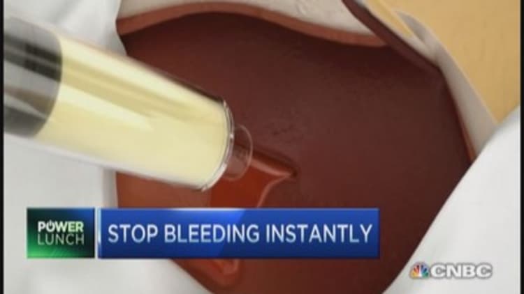 Gel stops bleeding instantly 