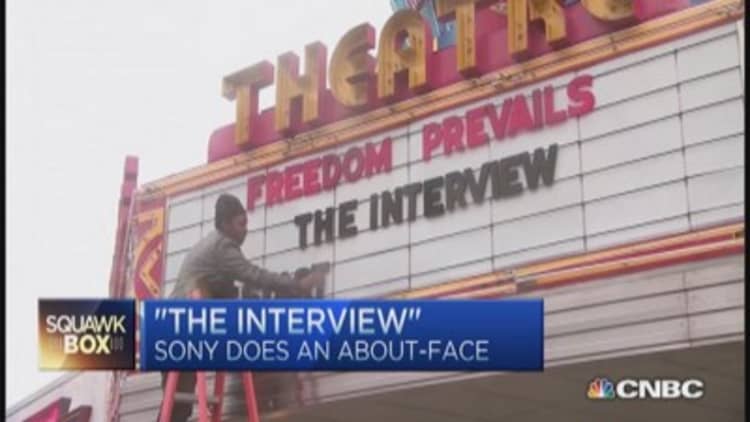 Sony does about-face on 'The Interview'