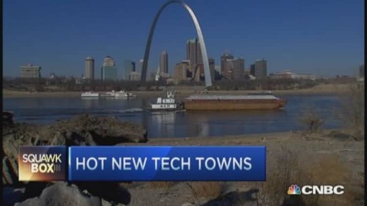 Hot tech towns USA