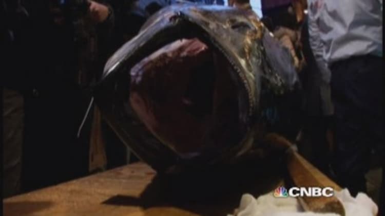Bluefin tuna nets $37,500