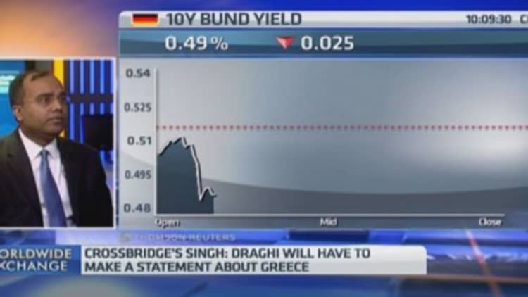 Greece coverage puts Draghi under pressure