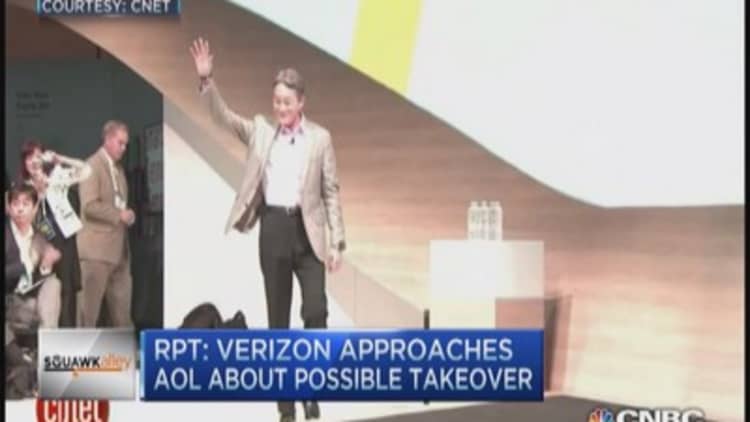 AOL shares jump on Verizon rumor