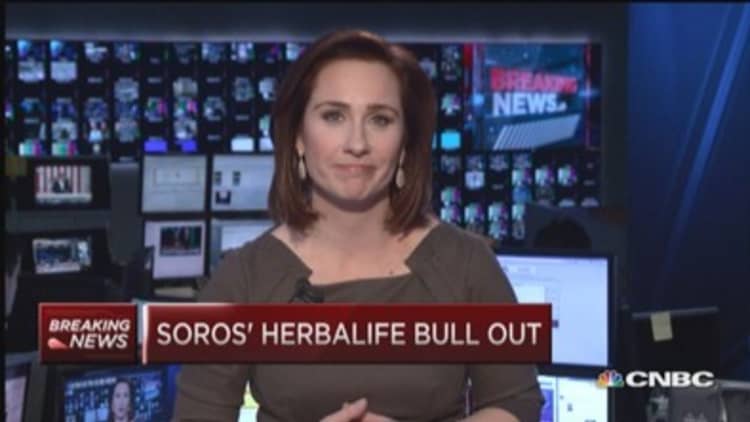 Soros's Herbalife bull gone