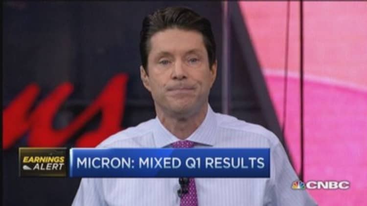 Micron falling after light guidance
