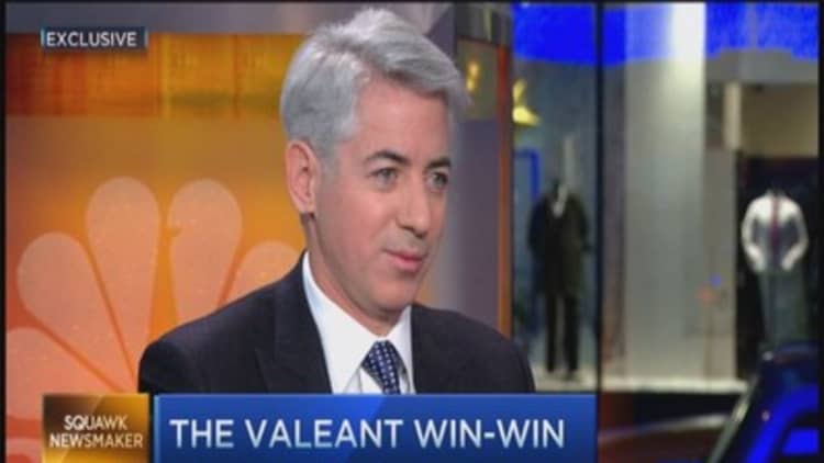 Bill Ackman: Valeant could have raised bid for Allergan
