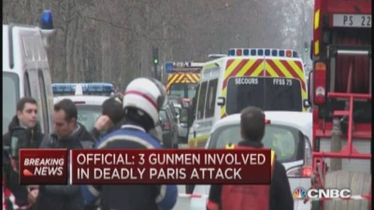 3 hooded gunmen carried out Paris rampage: Report