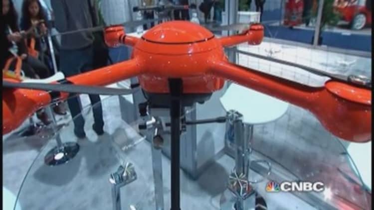 CES crowds go drone crazy