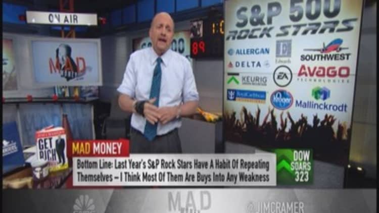 Cramer: Buy these stocks into the weakness 