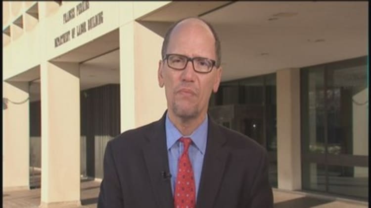 Labor Sec. Perez: Wage growth unfinished business