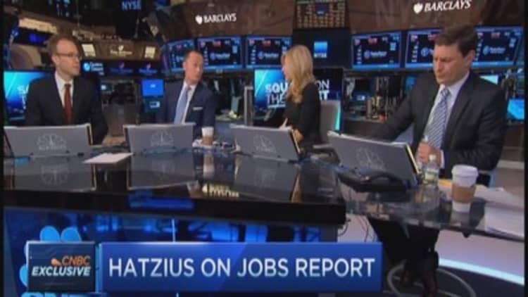 Goldman's Hatzius: Wage growth well below 'tightening' level