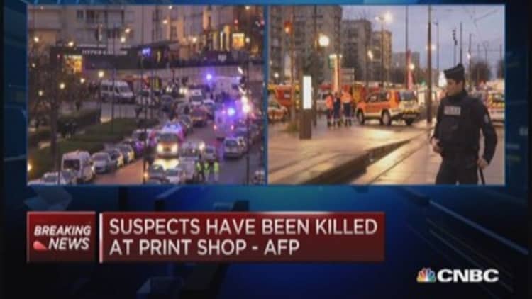 Paris suspects dead: Scene on the ground