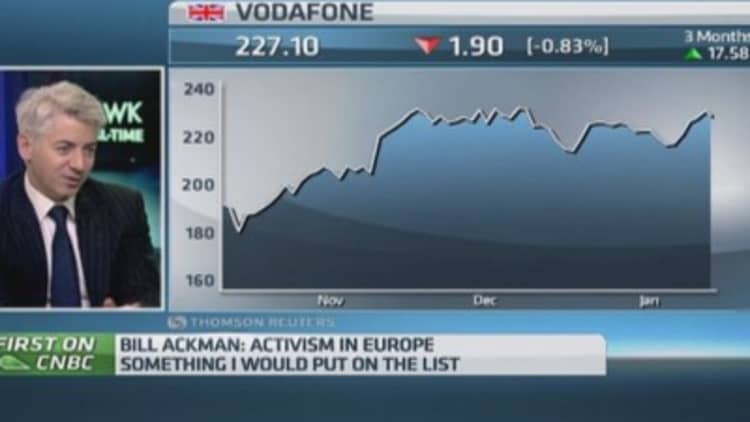 Ackman: I'd invest in Europe, but not for now