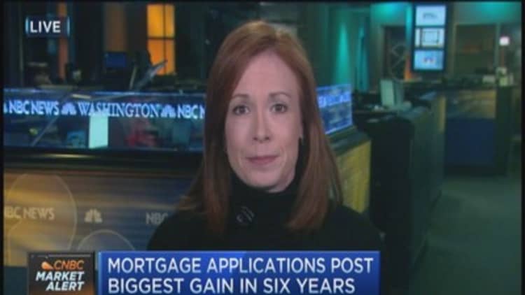 Mortgage apps spike 49% last week