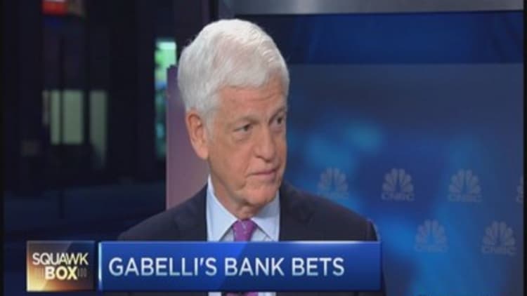 Mario Gabelli's bank bets
