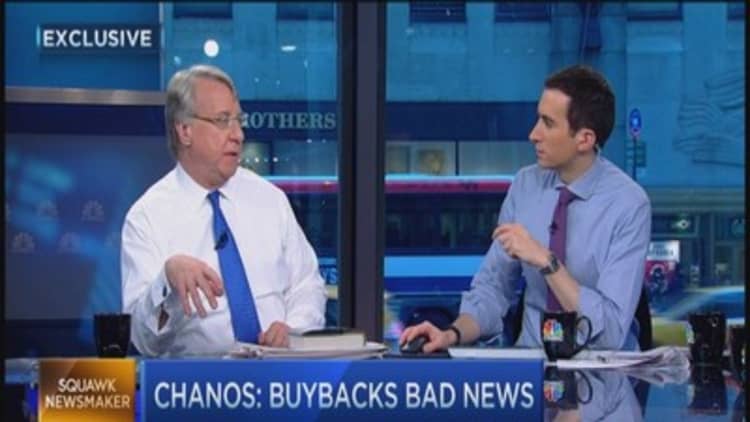 What buybacks tell you... Chanos