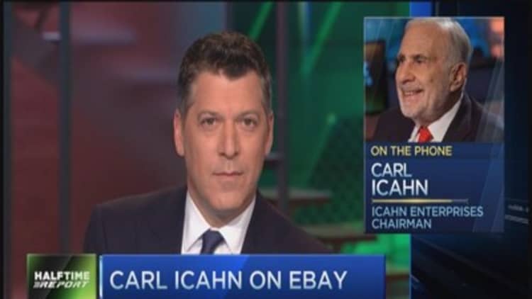 Icahn: Ebay not for sale, this is about corporate governance
