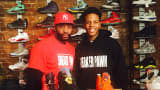 Troy Reed and his son, Chase Reed, are Harlem-based entrepreneurs who buy, sell and trade Air Jordans and other brands at their Sneaker Pawn USA store.