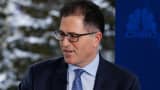 Michael Dell, chairman and CEO of Dell at 2015 WEF in Davos, Switzerland.