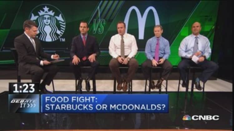 Better bet: Starbucks or McDonald's? 
