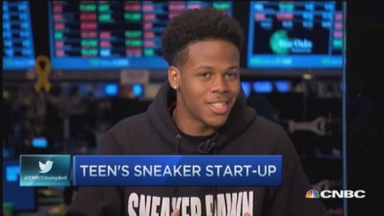 Sneakers are like the stock market: Teen entrepreneur