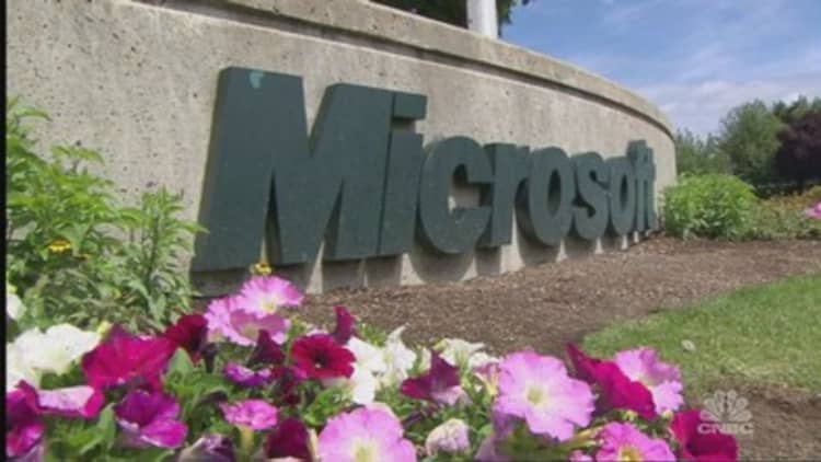 Microsoft earnings on tap