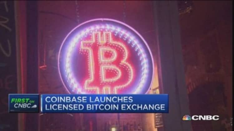 Coinbase launches licensed bitcoin exchange