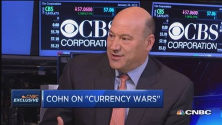 Goldman's Cohn: Won't see real dollar decline