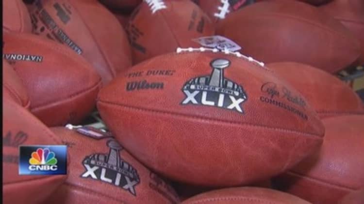 Behind the pigskin: Making the Super Bowl football